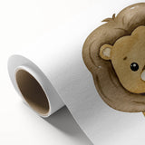 Framed Canvas Art for Children – Cute Watercolor Lion Print