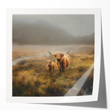 Vibrant landscape wall art print showcasing a serene countryside scene with rolling hills and lush greenery, perfect for home decor and aesthetic enhancement.