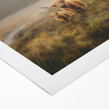 Rolled canvas showcasing a serene landscape countryside scene, featuring vibrant greens and blues, perfect for adding a tranquil touch to home decor.