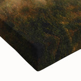 Close-up of a stretched canvas wall art piece depicting a serene countryside landscape with lush greenery and vibrant colors, perfect for adding a tranquil touch to home decor.