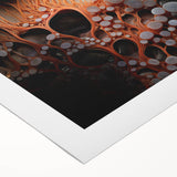 Art deco poster featuring geometric shapes in black and gold on rolled canvas, suitable for dining room wall art.