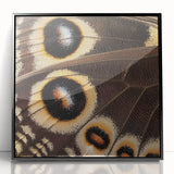 Large abstract wall art featuring a close-up of an animal in black and white, framed in acrylic.