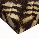 Large art of a black and white close-up photo of a zebra on stretched canvas, suitable for bedroom wall decor.