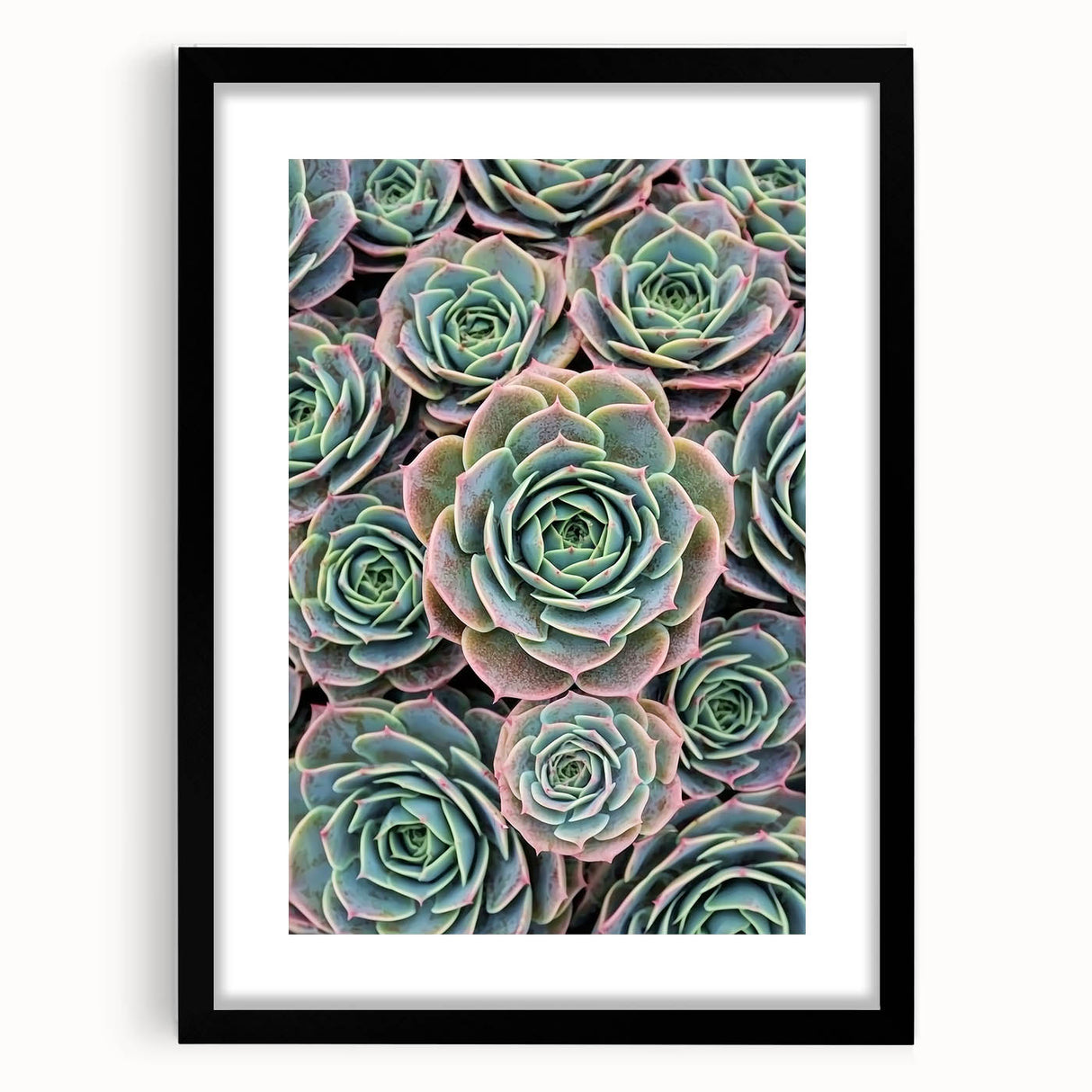 Extra large abstract art print featuring vibrant, colorful florals on a textured canvas, framed in black.