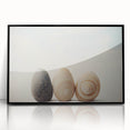 Large abstract wall art featuring swirling patterns in muted earth tones on a framed acrylic.