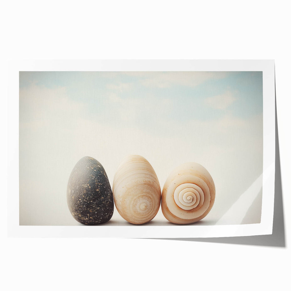 Extra large rolled print featuring close-up floral art in vibrant colors.