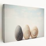Close-up of green leaves with dew, printed on a large stretched canvas, suitable for kitchen wall art.