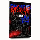 Bold Pop Art Wall Art - Modern Canvas with Red and Blue Accents