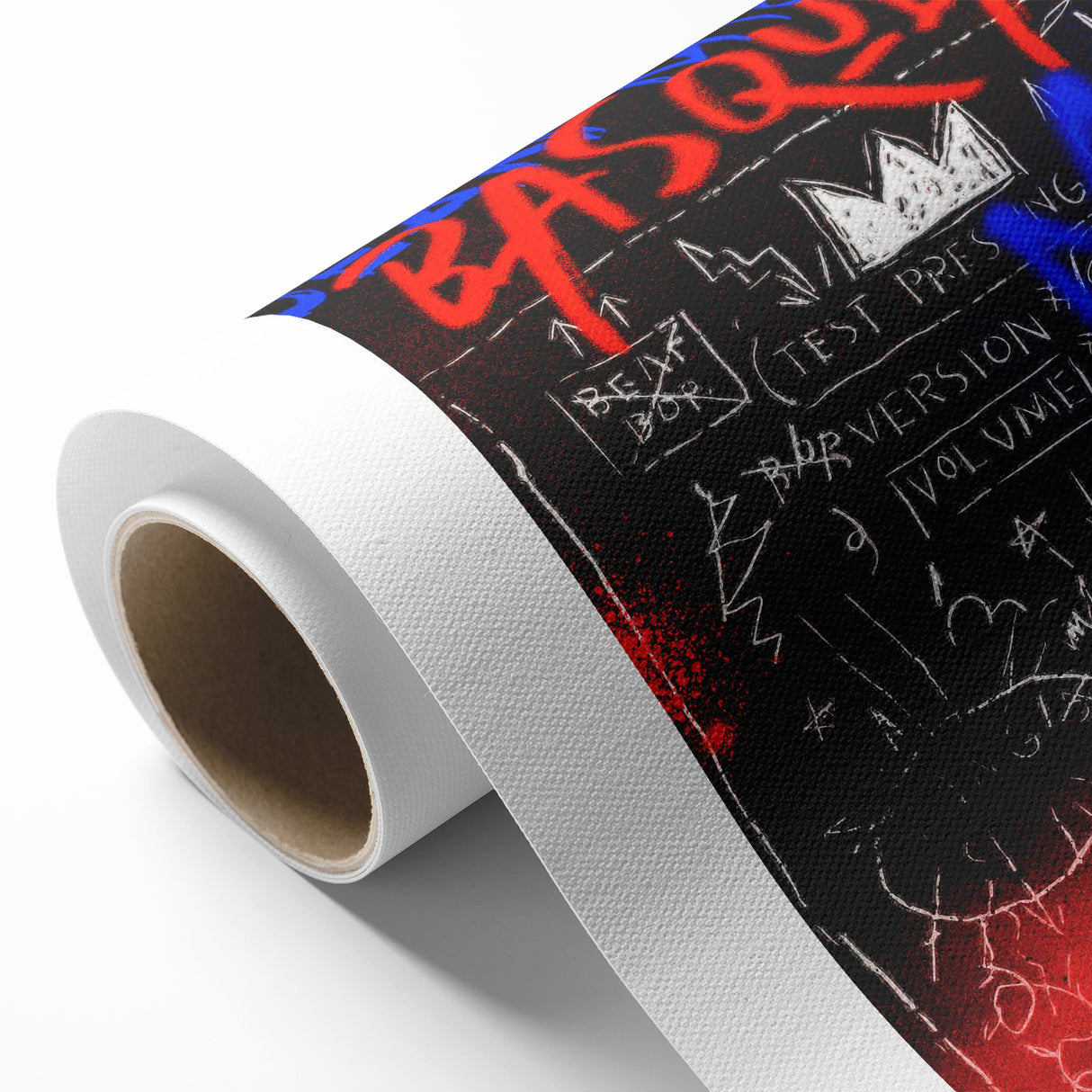 Bold Pop Art Wall Art - Modern Canvas with Red and Blue Accents