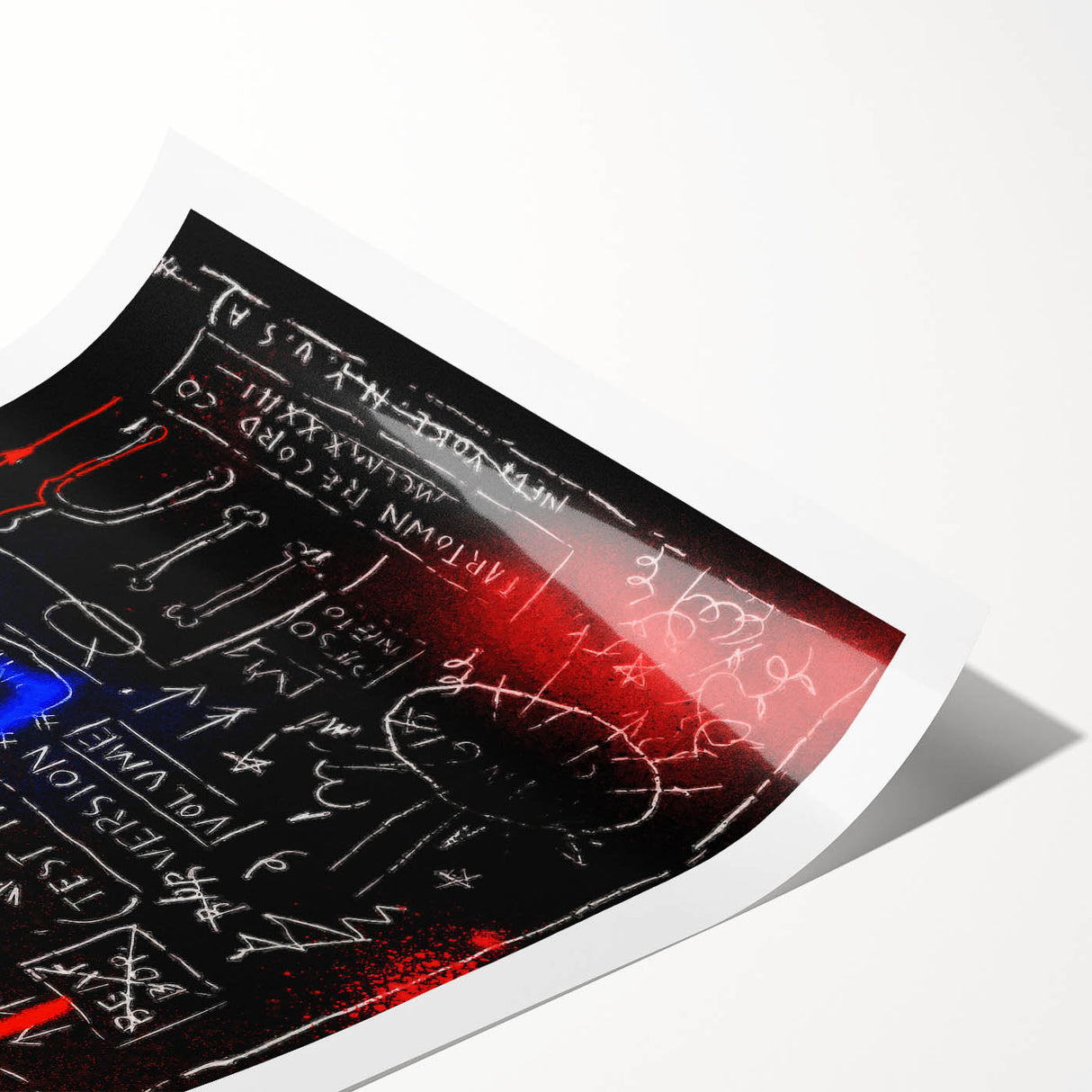 Bold Pop Art Wall Art - Modern Canvas with Red and Blue Accents
