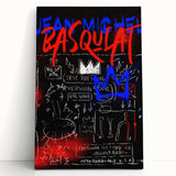 Bold Pop Art Wall Art - Modern Canvas with Red and Blue Accents