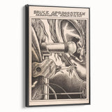 Bruce Springsteen Armadillo World Headquarters Poster - Retro Music Wall Art