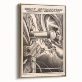 Bruce Springsteen Armadillo World Headquarters Poster - Retro Music Wall Art