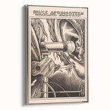 Bruce Springsteen Armadillo World Headquarters Poster - Retro Music Wall Art