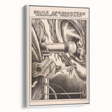 Bruce Springsteen Armadillo World Headquarters Poster - Retro Music Wall Art