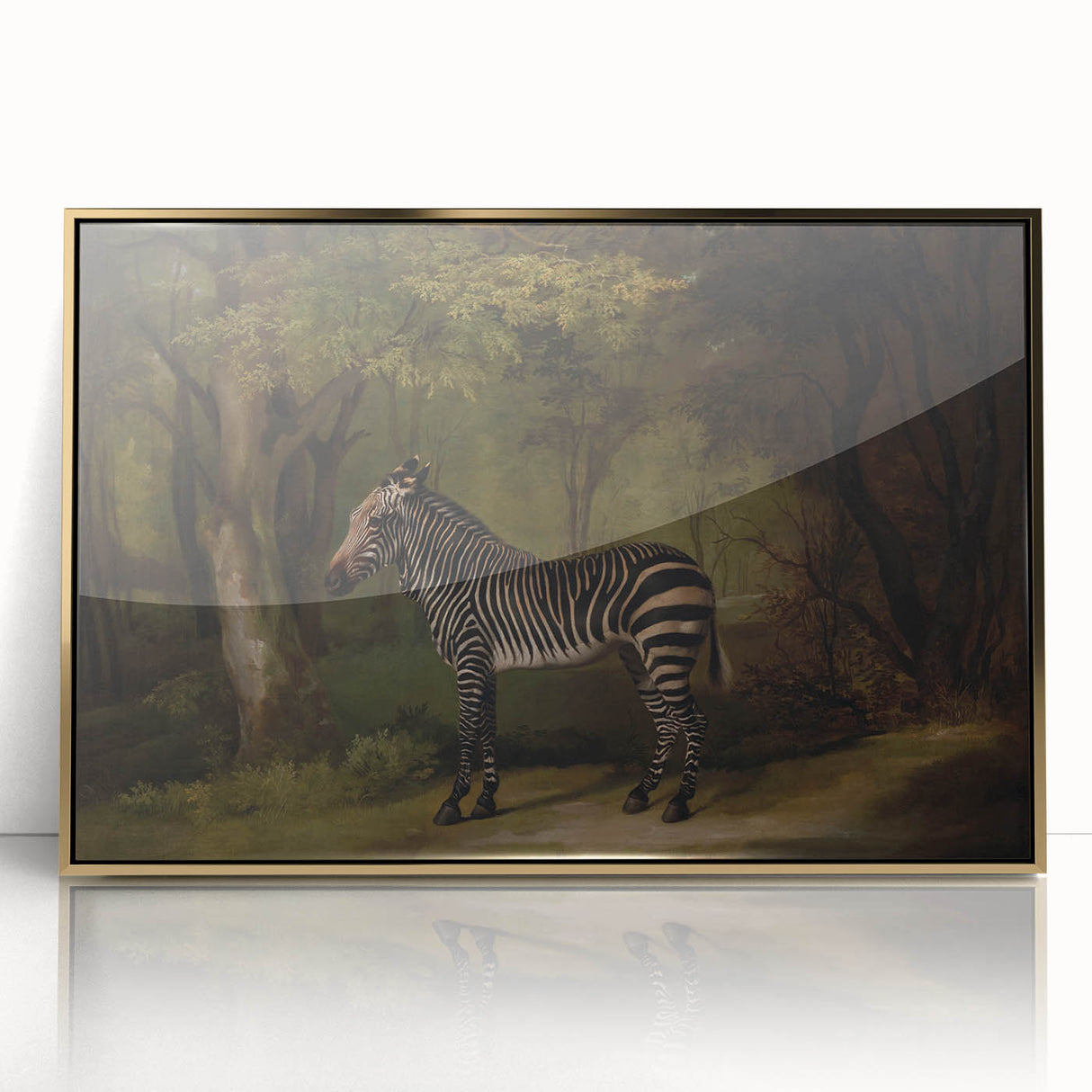 Realism Wildlife Art Print | Zebra in Forest by George Stubbs | Fine Decor
