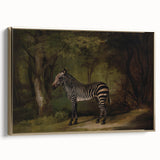 Realism Wildlife Art Print | Zebra in Forest by George Stubbs | Fine Decor