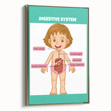 STEM Learning Wall Art - Digestive System Educational Chart