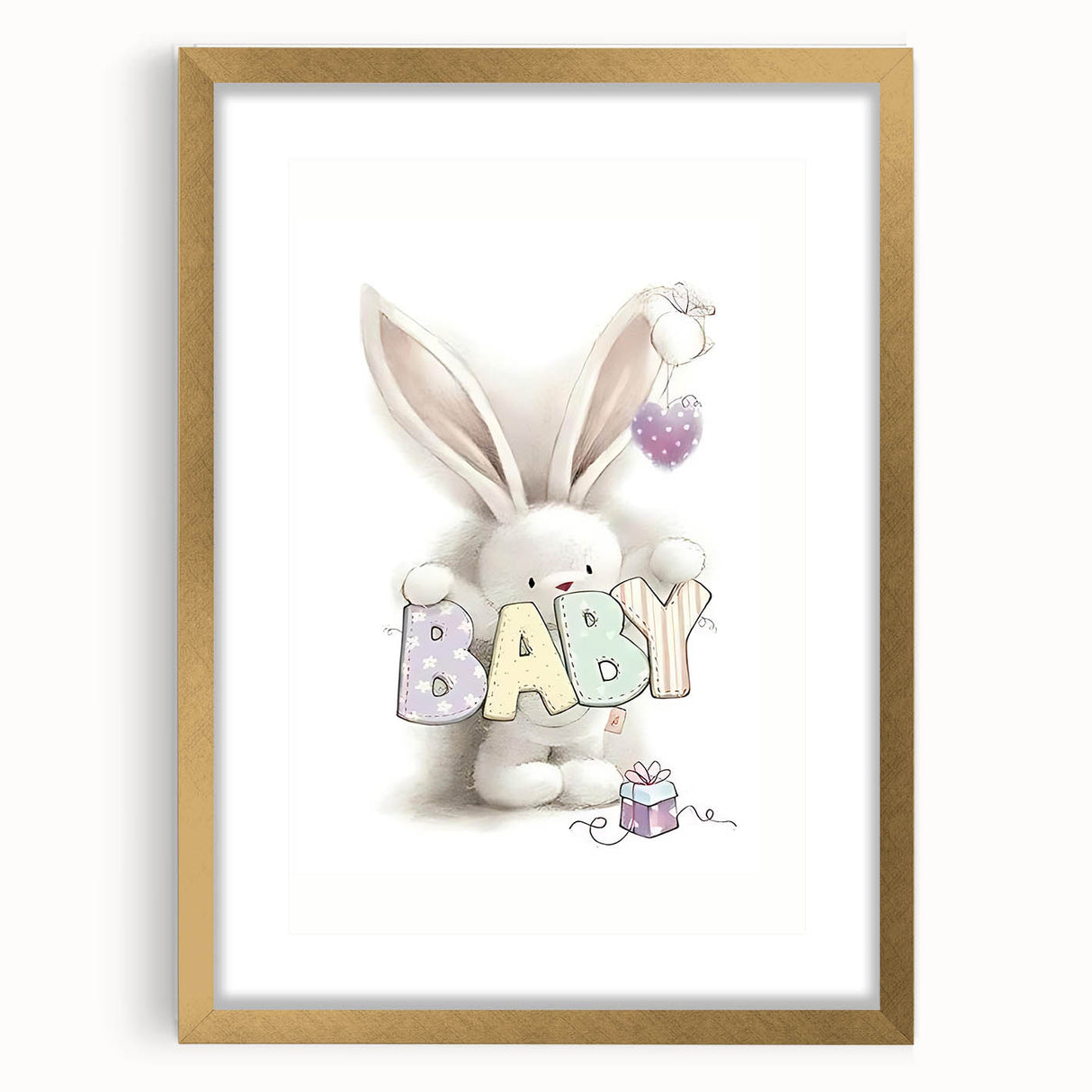 Baby Bunny Nursery Canvas Prints - Custom Baby Room Decor