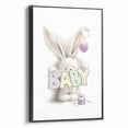 Baby Bunny Nursery Canvas Prints - Custom Baby Room Decor