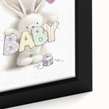 Baby Bunny Nursery Canvas Prints - Custom Baby Room Decor