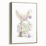 Baby Bunny Nursery Canvas Prints - Custom Baby Room Decor