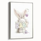 Baby Bunny Nursery Canvas Prints - Custom Baby Room Decor