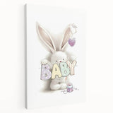 Baby Bunny Nursery Canvas Prints - Custom Baby Room Decor
