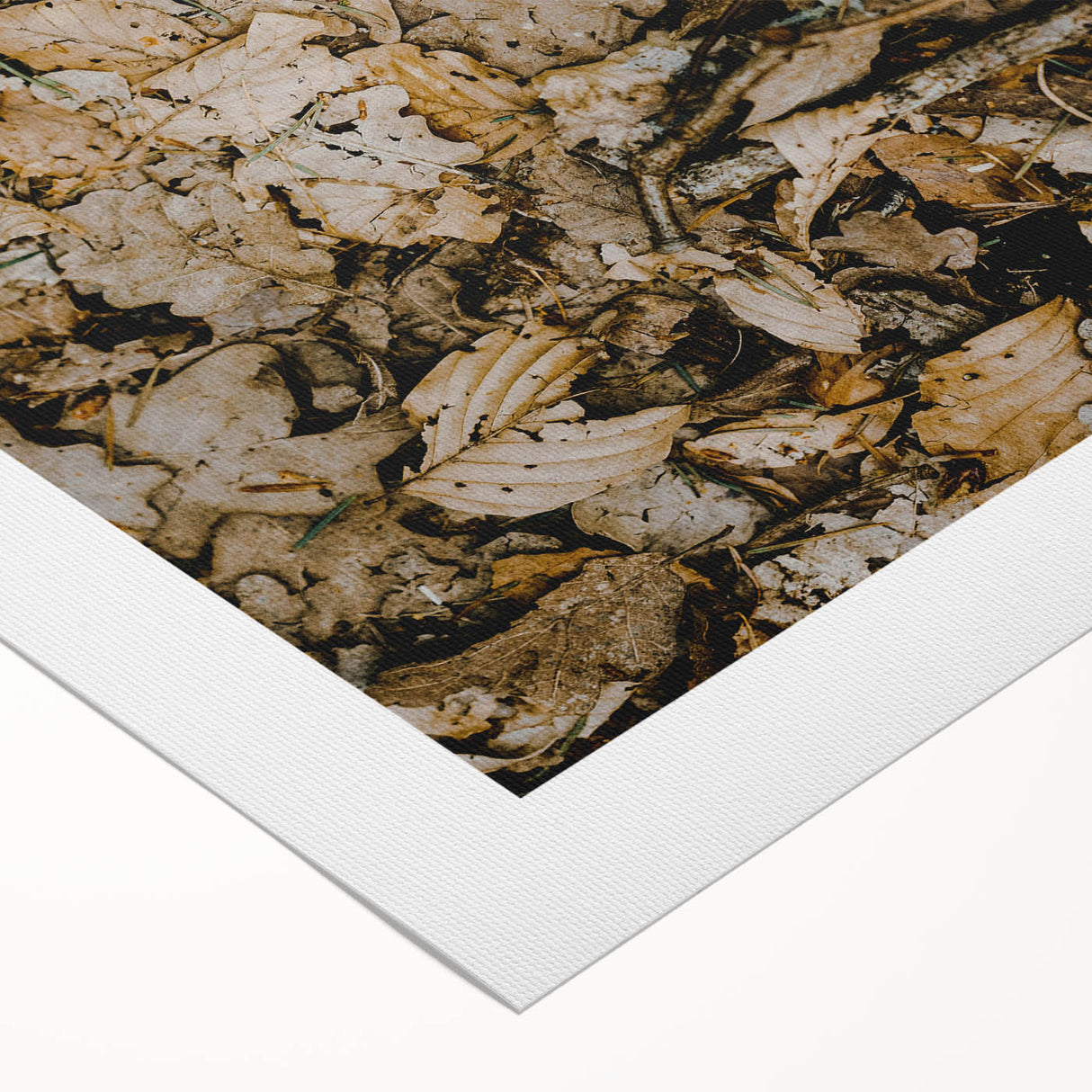 Art deco poster featuring autumnal scene in rich orange and brown tones on rolled canvas, suitable for dining room decor.