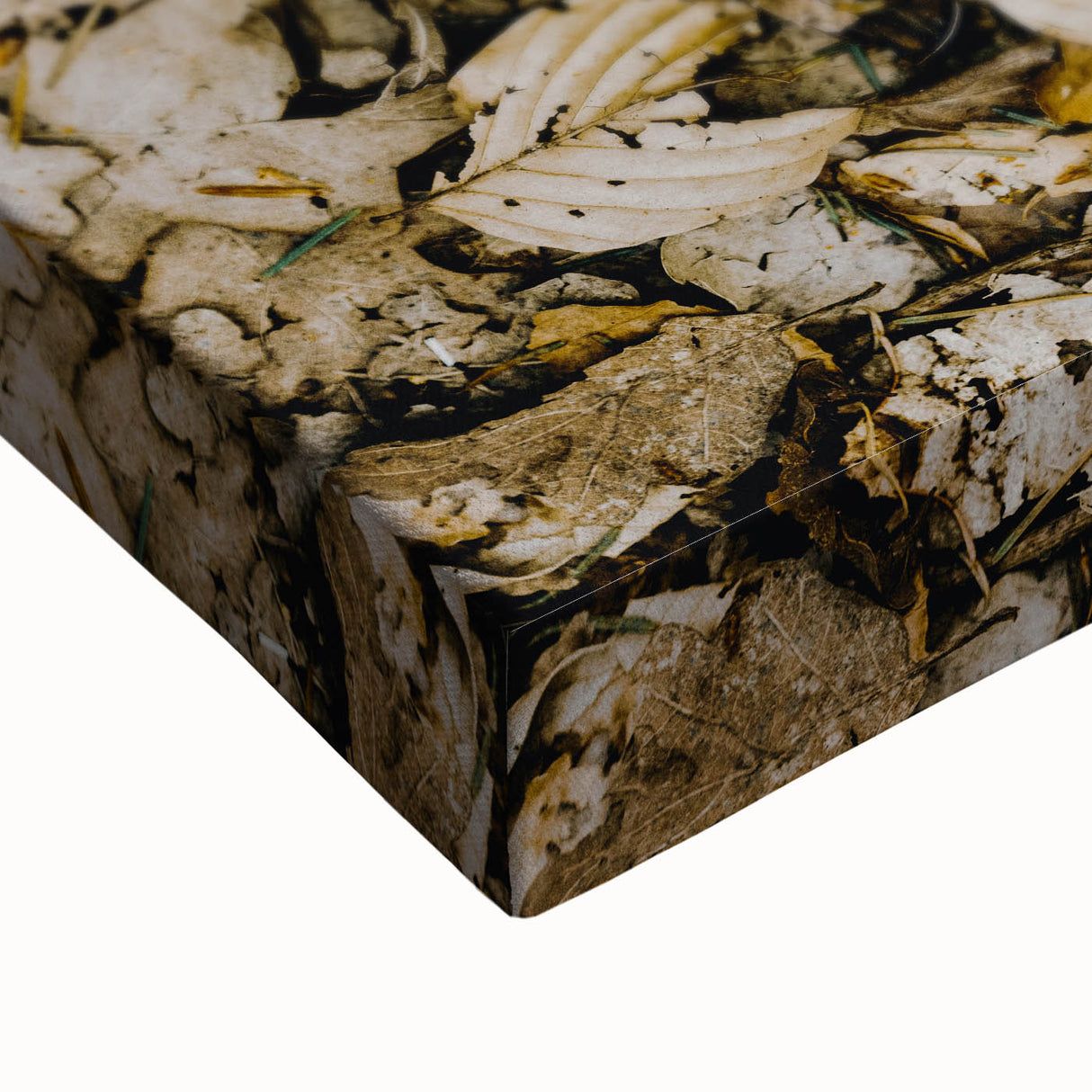 Large art depicting a black and white landscape painting on stretched canvas, suitable for bedroom wall decor.