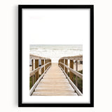 Extra large abstract art print featuring vibrant summer hues on textured canvas, framed in black.