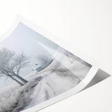 Extra large wall art featuring line art flowers in monochrome, ideal for large living room decor, on a rolled print.