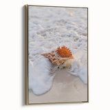 Vintage poster art of a summer landscape on framed canvas, with muted gold and black tones, ideal for bedroom wall decor.