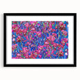 Extra large framed abstract art print featuring vibrant, colorful textures, ideal for living room decor.