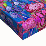 Black and white landscape painting on large canvas, featuring a serene nature scene, ideal for bedroom wall art.