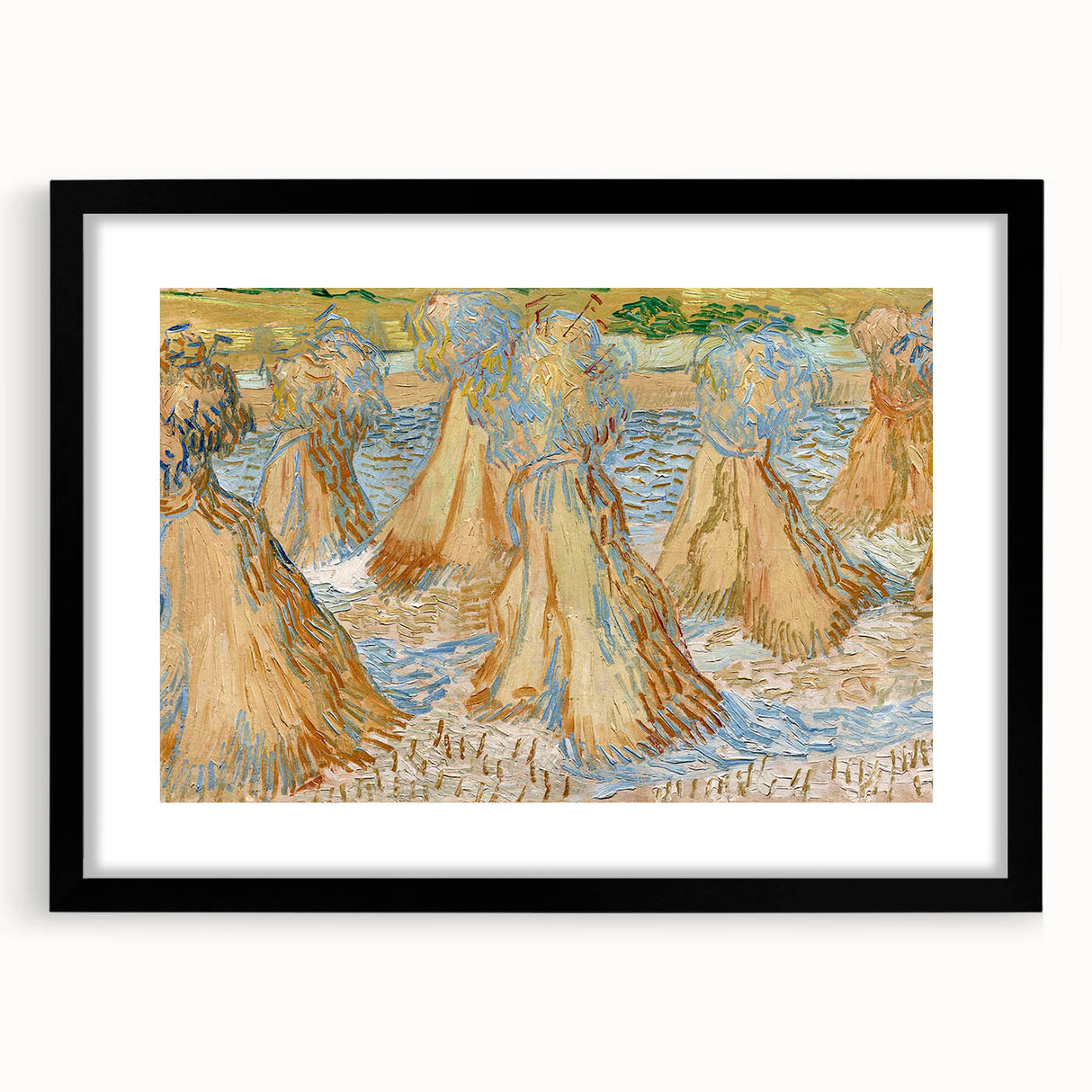 Impressionist Wheat Fields Wall Art - Sheaves of Wheat by Van Gogh
