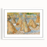 Impressionist Wheat Fields Wall Art - Sheaves of Wheat by Van Gogh