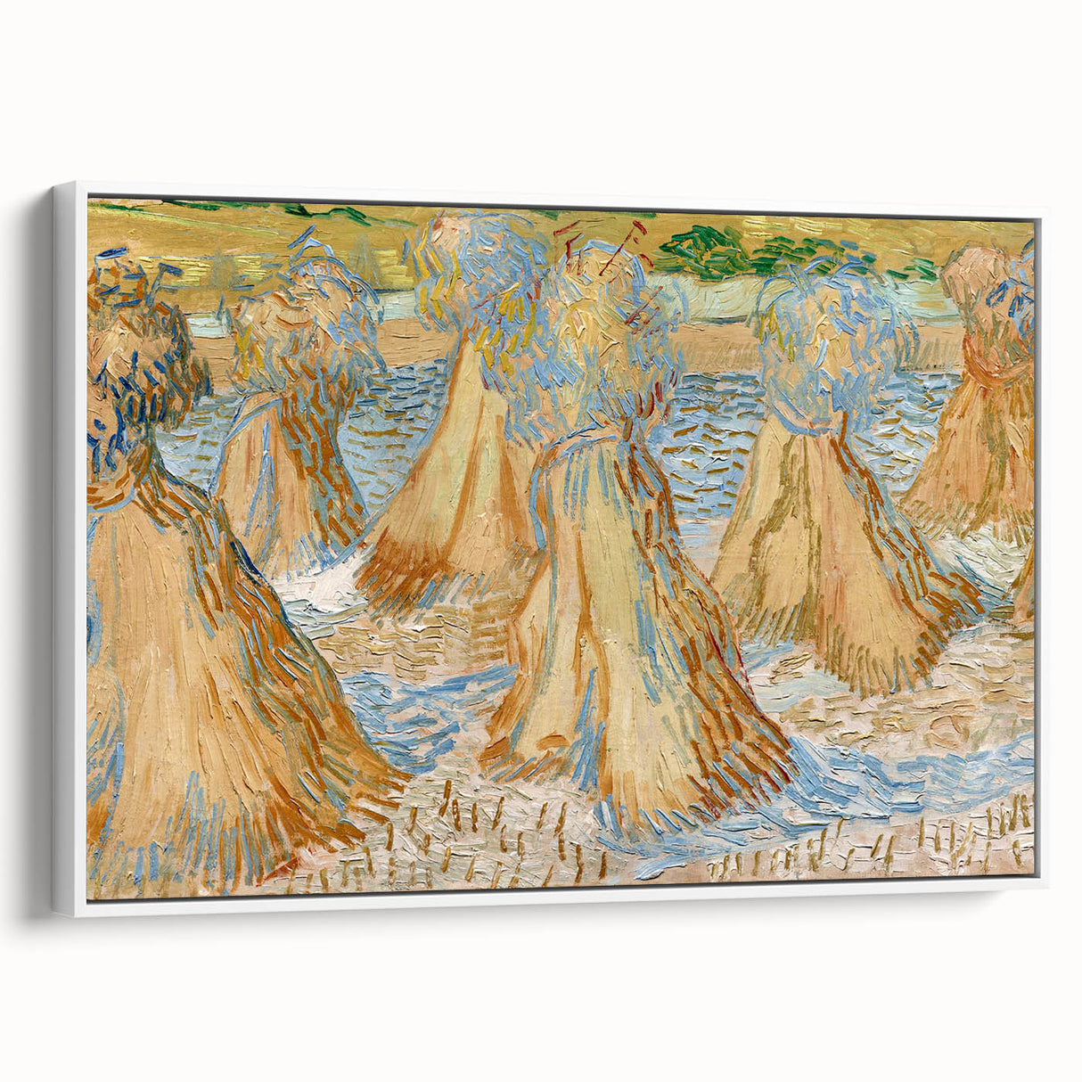 Impressionist Wheat Fields Wall Art - Sheaves of Wheat by Van Gogh