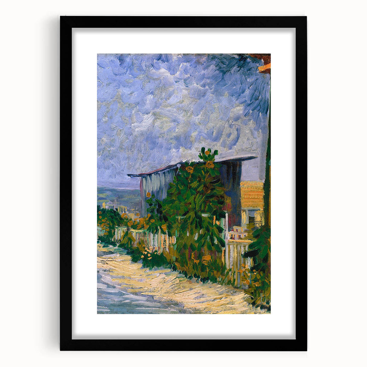 Van Gogh’s Shelter on Montmartre: Vibrant Impressionist Landscape Art