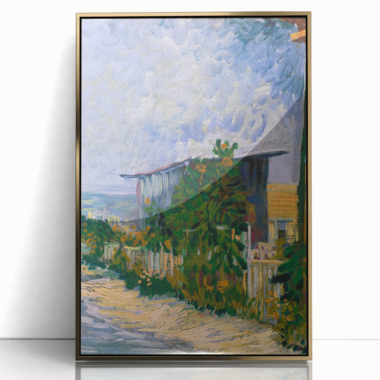 Van Gogh’s Shelter on Montmartre: Vibrant Impressionist Landscape Art