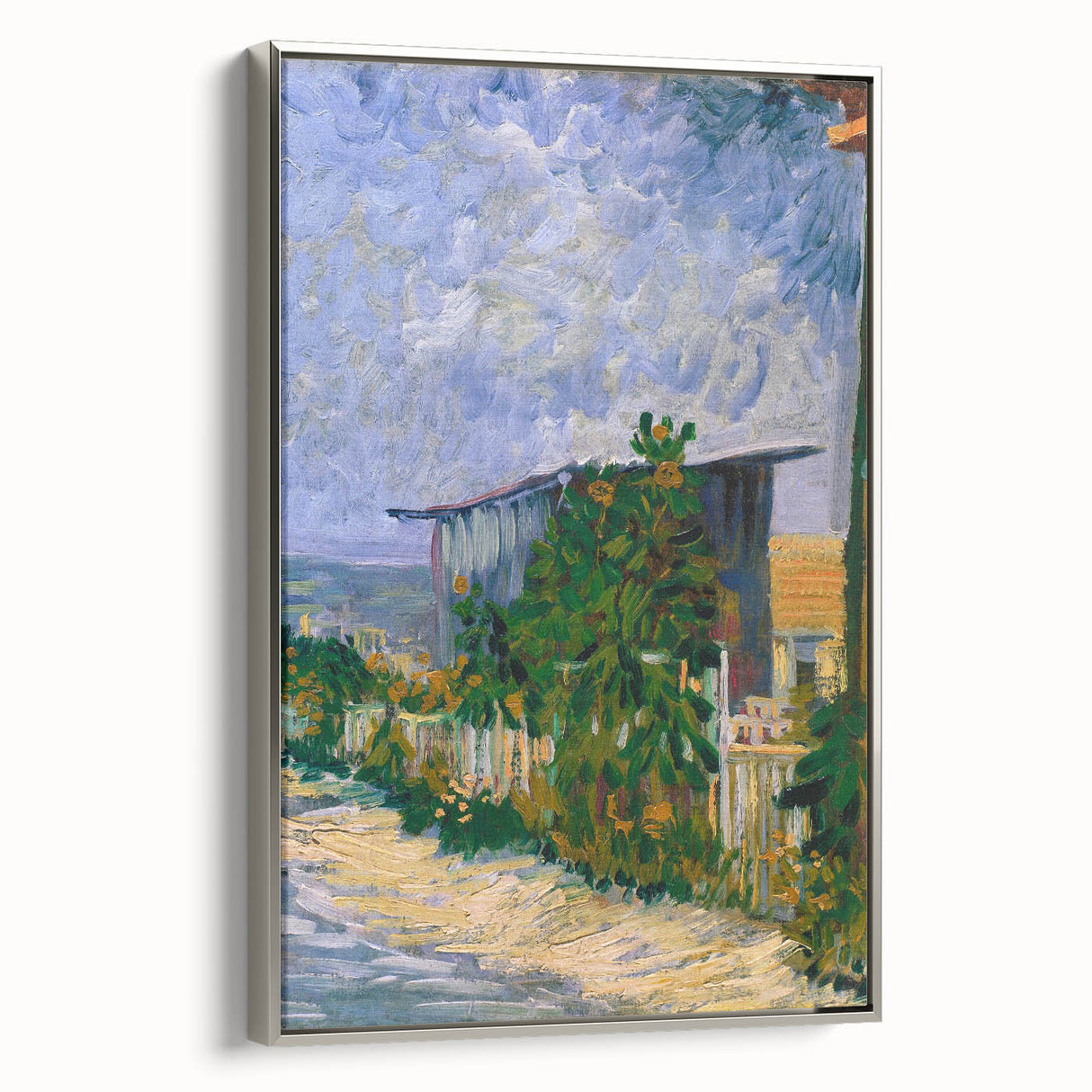 Van Gogh’s Shelter on Montmartre: Vibrant Impressionist Landscape Art