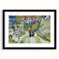 Impressionist Village Scene Wall Art - Stairway at Auvers by Van Gogh