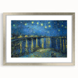 Impressionist Night Sky Wall Art - Starry Night Over Rhône by Van Gogh