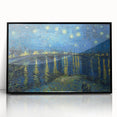 Impressionist Night Sky Wall Art - Starry Night Over Rhône by Van Gogh
