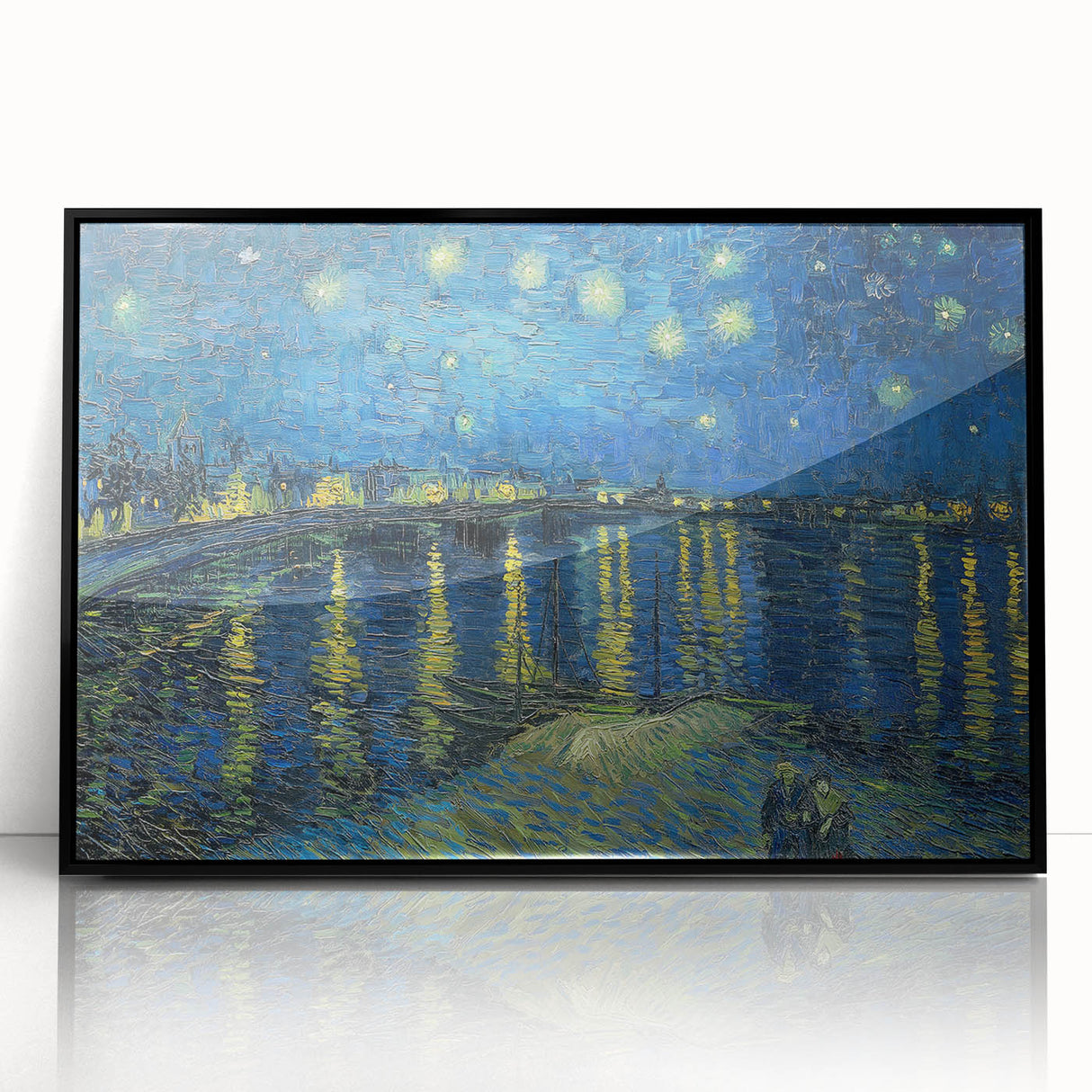 Impressionist Night Sky Wall Art - Starry Night Over Rhône by Van Gogh