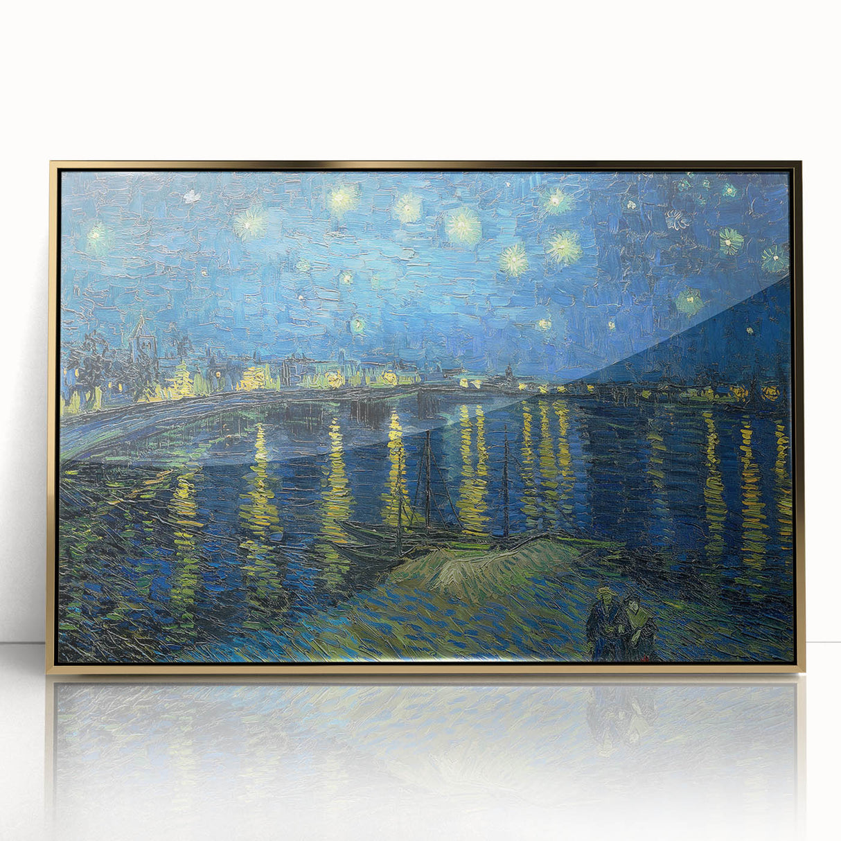 Impressionist Night Sky Wall Art - Starry Night Over Rhône by Van Gogh