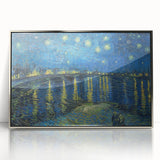 Impressionist Night Sky Wall Art - Starry Night Over Rhône by Van Gogh