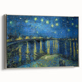 Impressionist Night Sky Wall Art - Starry Night Over Rhône by Van Gogh