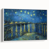 Impressionist Night Sky Wall Art - Starry Night Over Rhône by Van Gogh