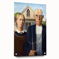 Modern Wall Art: Grant Wood's American Gothic – Iconic Rural Portrait